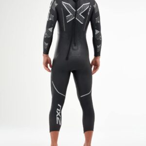 Men’s Propel:2 Wetsuit – Triathlon Full Body Wetsuit with Back Zipper Closure, Black Textural-Geo, XL – Men’s Full Wetsuit for Freediving, Swimming