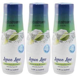 sodastream lemon lime, 440ml 3 pack, 14.8 fl oz