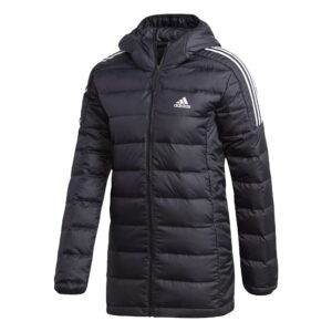 adidas female essentials down parka, black,xs