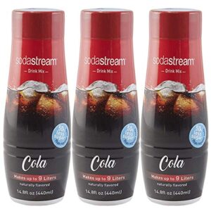 sodastream cola, 440ml 3 pack, 14.8 fl oz