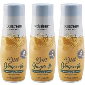 sodastream diet ginger ale, 14.8 fl oz,pack of 3