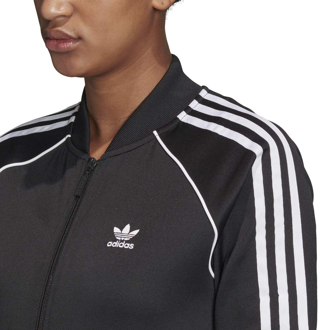 adidas Originals Women's Superstar Track Jacket, Black/White, S