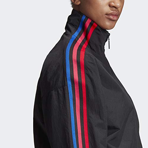 adidas Originals womens Track Jacket Black/Multicolor Small