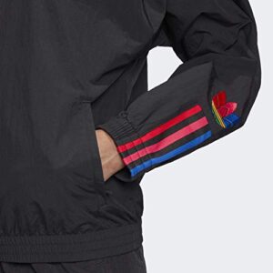 adidas Originals womens Track Jacket Black/Multicolor Small