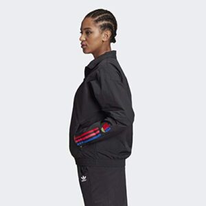 adidas Originals womens Track Jacket Black/Multicolor Small