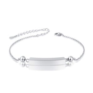 Jinlou 925 Sterling Silver Urn Bracelet for Ashes Memorial Loved Ones Cremation Bangle Ash Jewelry for Men for Women(Bar)