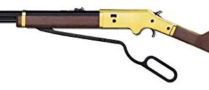 Barra Airguns 1866 Cowboy Series Lever Action Air Rifle - Multi Pump Powered - Shoots .177 Caliber Pellets and BBS, 800 FPS - Pellet Guns for Adults and Kids - Gold Air Rifle