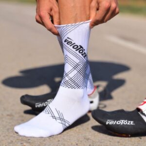 veloToze Aero Sock for Bike Racing - Made with Advanced Aero Fabric, UCI Compliant, for Aerodynamic Advantage in Bike Races and ITT - Designed for Men and Women