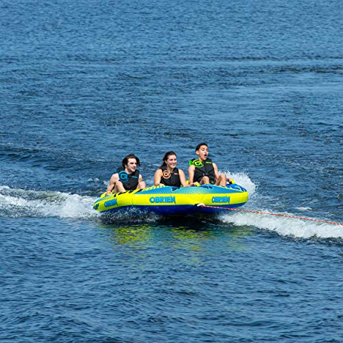 O'Brien Spoiler 3 Person Inflatable Towable Tube, Yellow