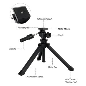 SVBONY SV146 Tabletop Tripod, Spotting Scope Tripod, Adjustable Portable Tripod for Spotting Scope Binoculars Monoculars DSLR Cameras