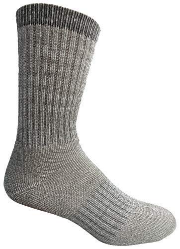 Yacht & Smith Wholesale Bulk Merino Wool Thermal Hiking Boot Socks, Mens Womans Kids (Mens/Assorted, 4) (Mens/Gray)