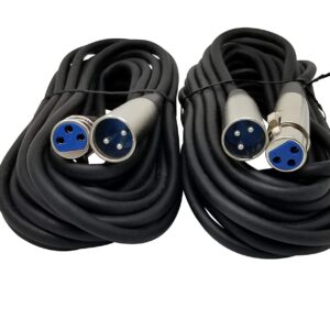 Your Cable Store XLR Mic Cable Kit Two 10 Foot, Two 15 Foot, Two 25 Foot and Two 50 Foot XLR Patch Cables