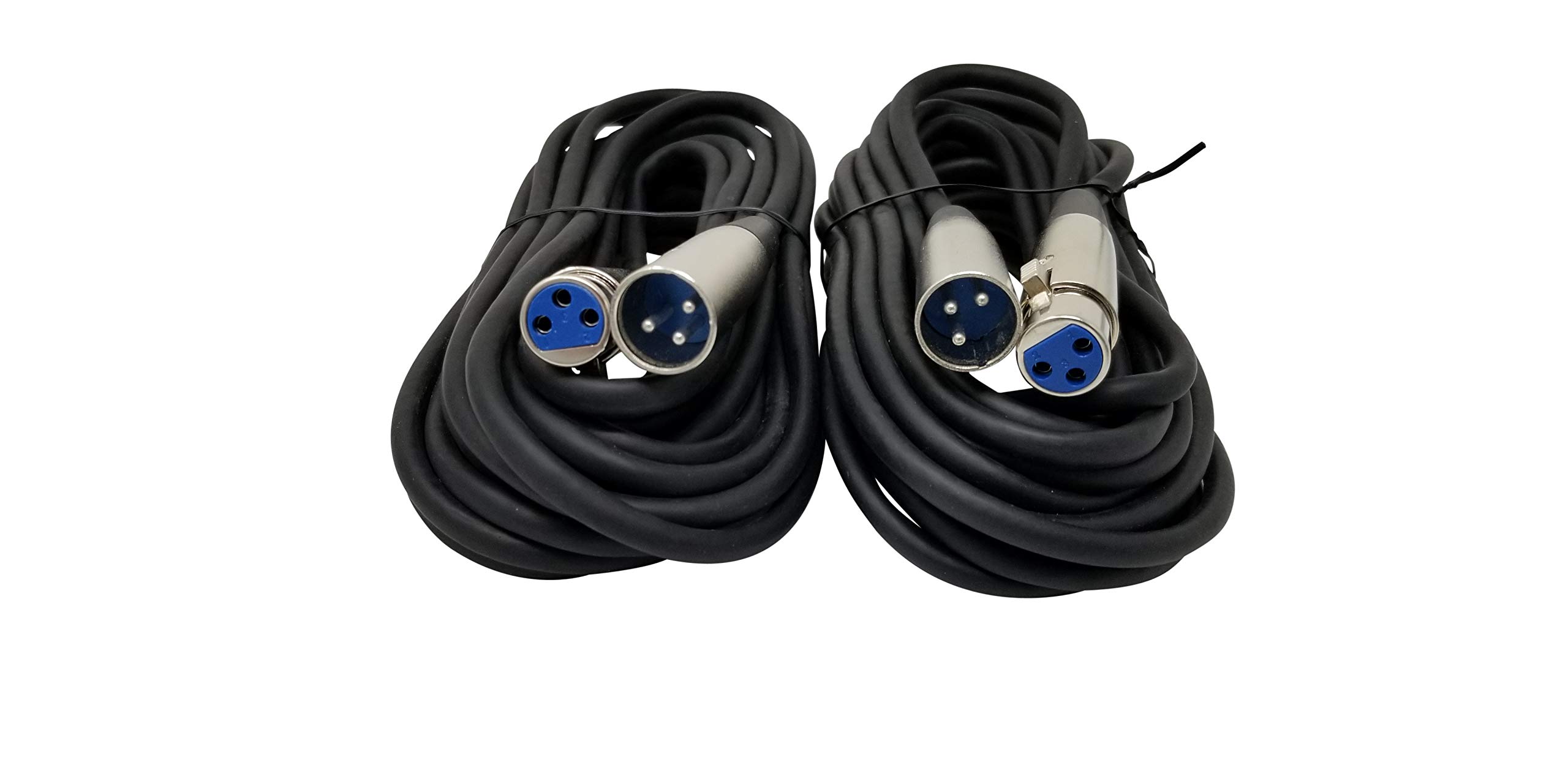 Your Cable Store XLR Mic Cable Kit Two 10 Foot, Two 15 Foot, Two 25 Foot and Two 50 Foot XLR Patch Cables