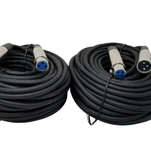 Your Cable Store XLR Mic Cable Kit Two 10 Foot, Two 15 Foot, Two 25 Foot and Two 50 Foot XLR Patch Cables