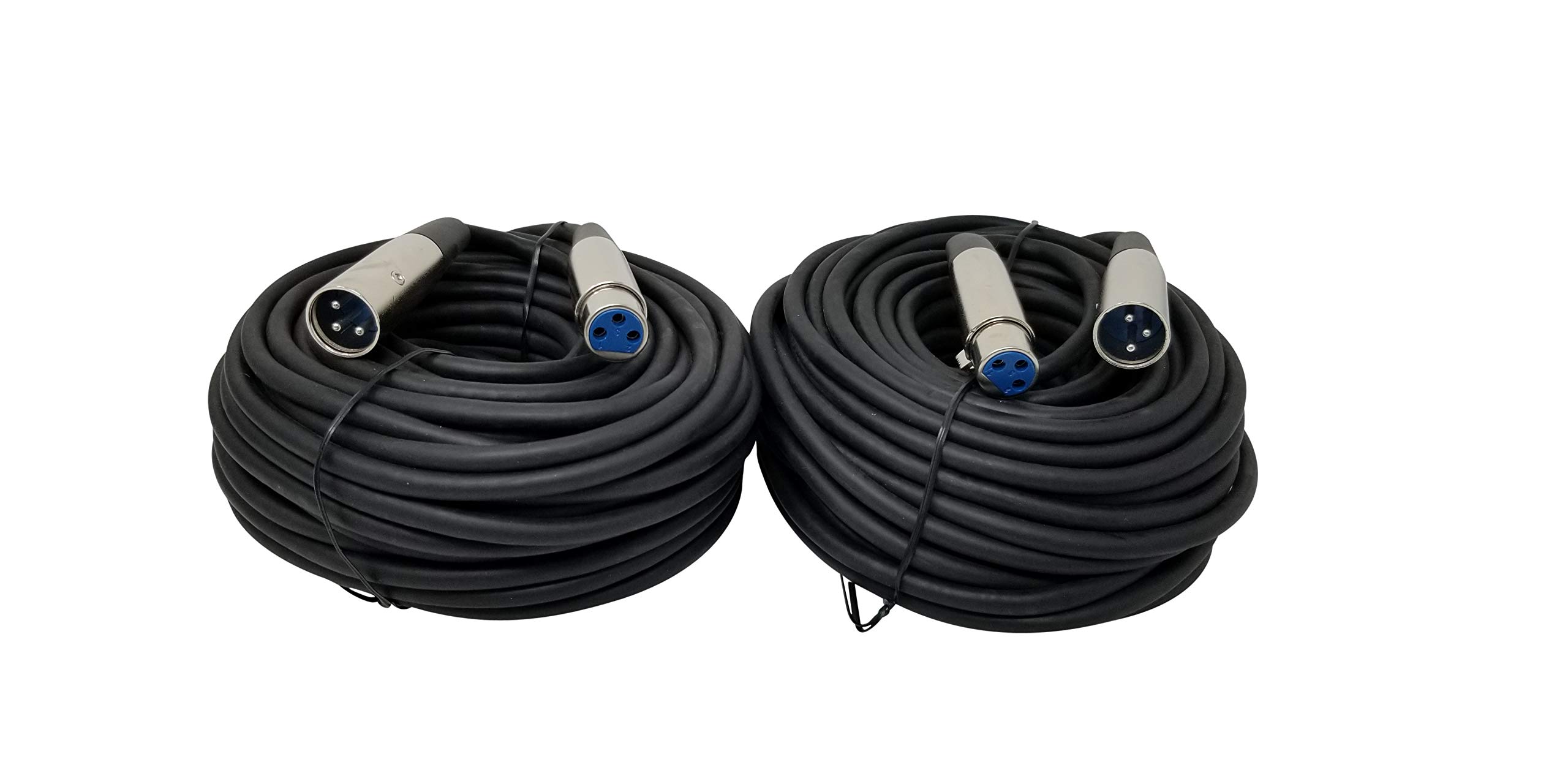 Your Cable Store XLR Mic Cable Kit Two 10 Foot, Two 15 Foot, Two 25 Foot and Two 50 Foot XLR Patch Cables