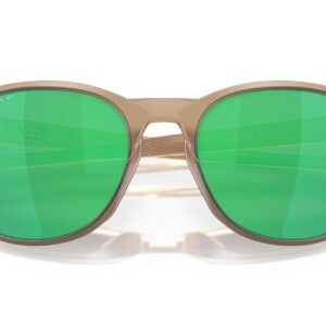 Oakley Men's OO9126 Reedmace Round Sunglasses, Matte Sepia/Prizm Jade Polarized, 54 mm