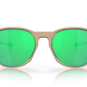 Oakley Men's OO9126 Reedmace Round Sunglasses, Matte Sepia/Prizm Jade Polarized, 54 mm