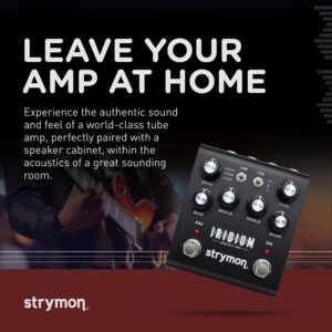 Strymon Iridium Amp and IR Cab Simulator Guitar Pedal for Electric and Acoustic Guitar, Synths and Keyboards​​