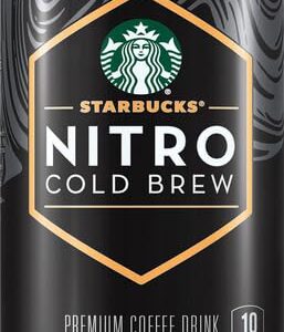 Starbucks Nitro Cold Brew Coffee, Black Unsweetened, 9.6oz Can