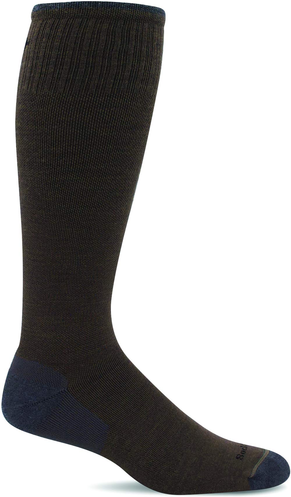 Sockwell Men's Elevation Firm Graduated Compression Sock, Bark - L/XL