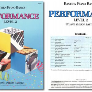 WHOMYA Bastien Piano Basics Level 2 Learning Set by Bastien - Lesson, Theory, Performance, Technique & Artistry Books & Juliet Music Piano Keys 88/61/54/49 Full Set Removable Sticker…