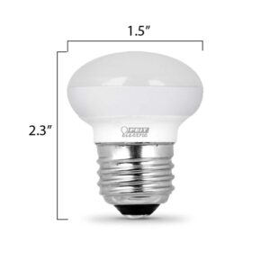 Feit Electric BPR14DM/927CA/4 40W EQ DM R14 LED Light Bulbs, 4 Bulbs