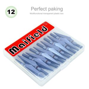 maifield Broadheads One Piece Broad Head Archery Arrow Head 100/150 Grains 12PCS Screw-in Traditional Outdoor Hunting Tips Compatible for Crossbow and Compound Bow Arrow Shaft (100gr Light Blue)