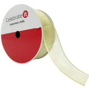 2.5" Shimmer Wired Ribbon by Celebrate It Christmas