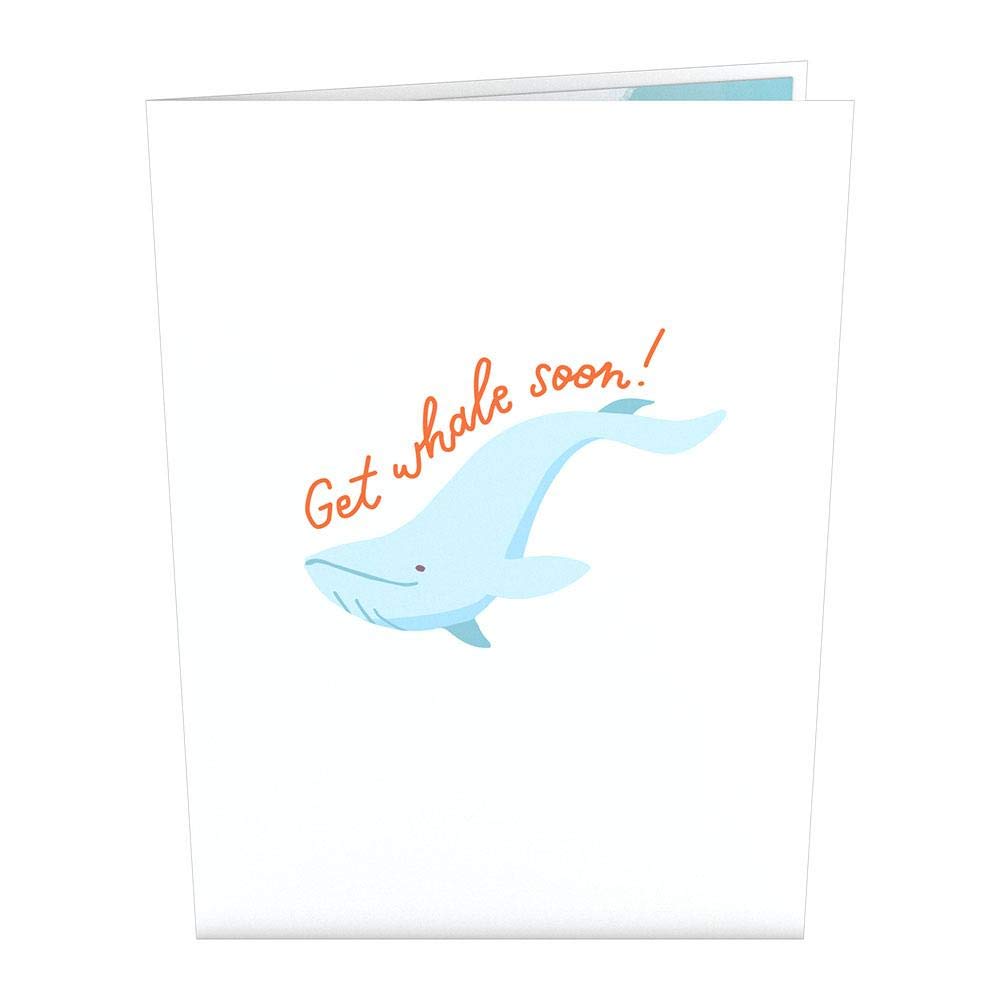 Lovepop Get Well Whale 3-D Pop-Up Greeting Card