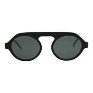 THOM BROWNE TBS413-52-01 Sunglasses Tokyo Tortoise w/ Dark Brown - Gold Flash Mirror - AR 52mm