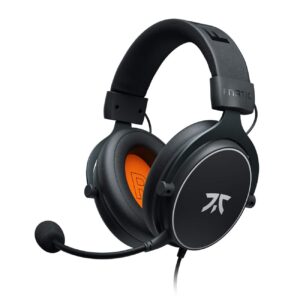 fnatic react gaming headset for esports with 53mm drivers, metal frame, precise stereo sound, broadcaster detachable microphone, 3.5mm jack [pc, ps4, ps5, xbox one, xbox series x] [playstation_4]