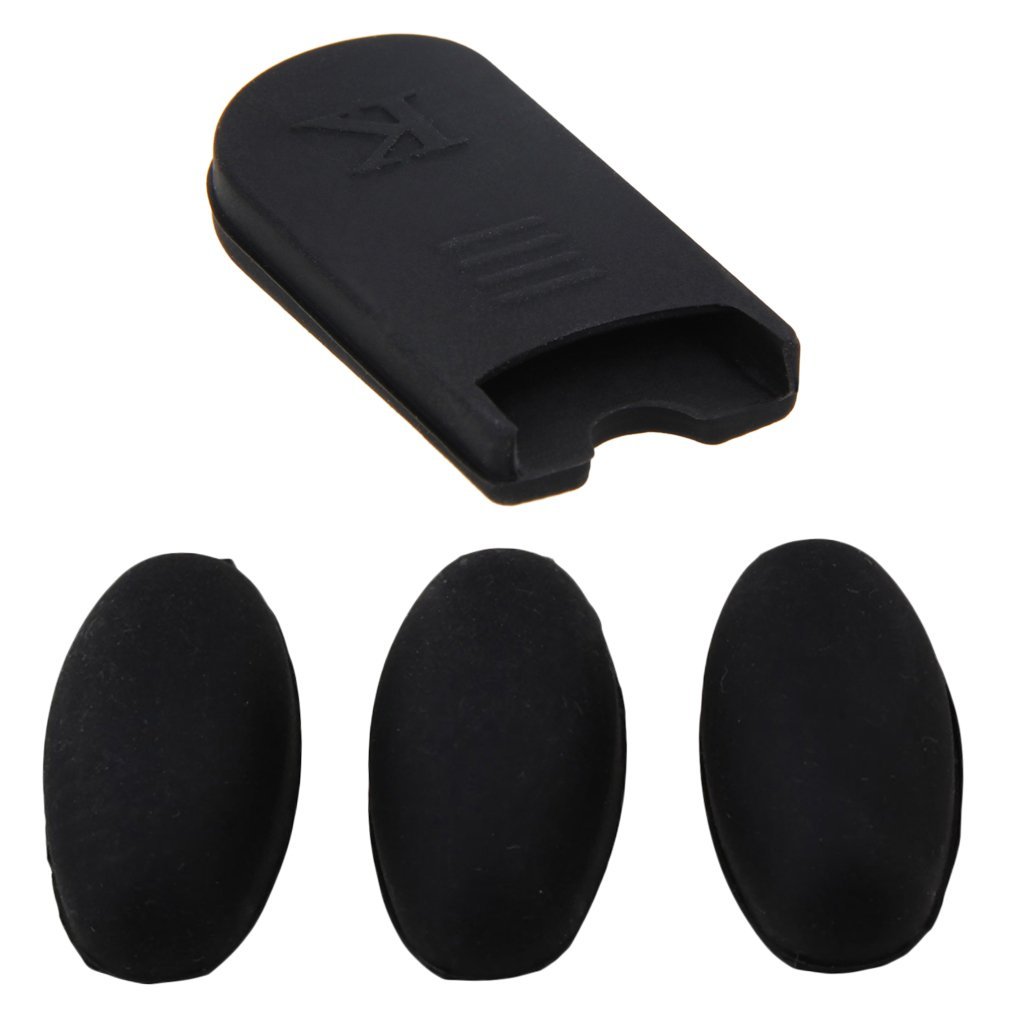 1 Set Saxophone Black Silicone Thumb Rest Cushions Palm Key Risers Pads Finger Protector suit for Alto Tenor Soprano Saxophone Accessories