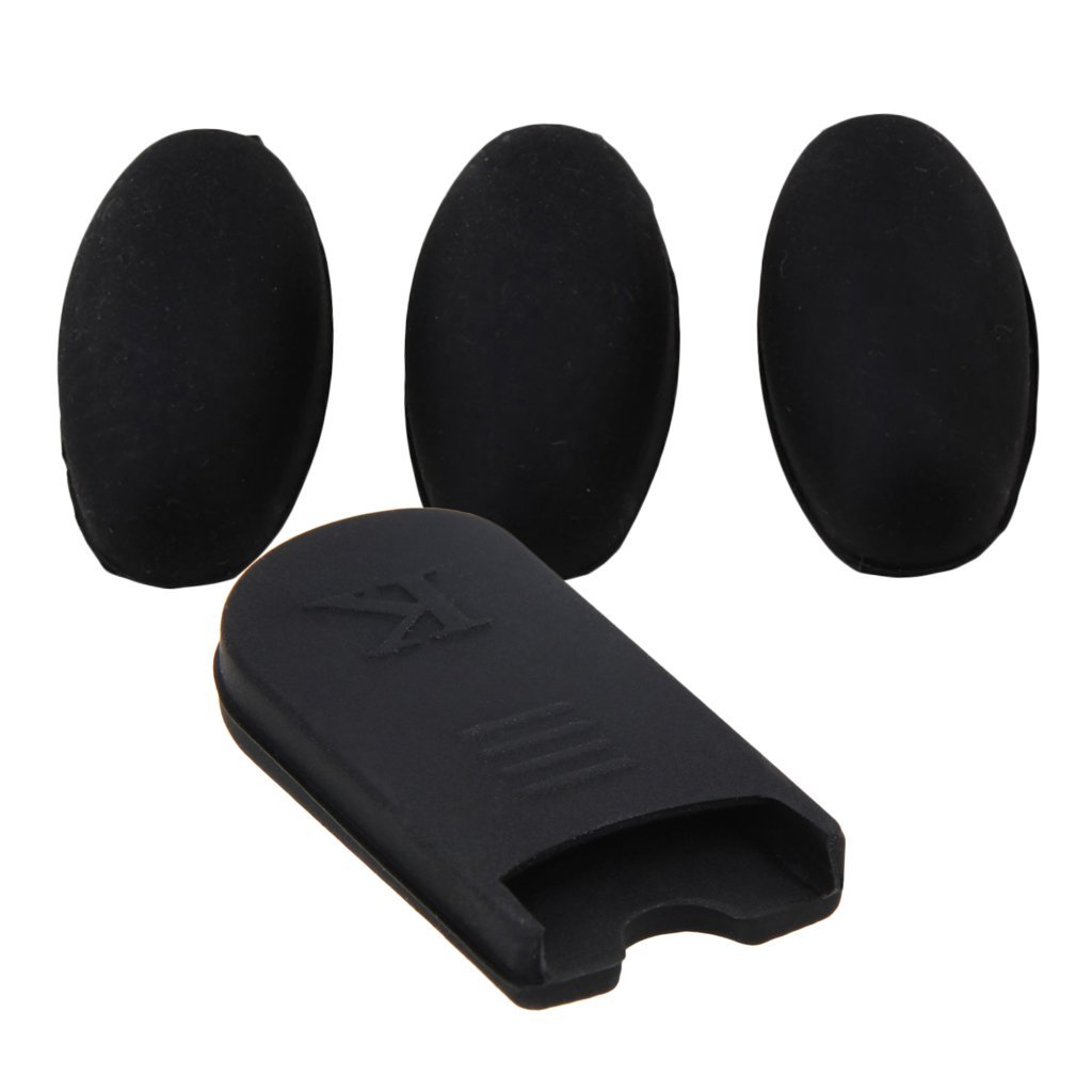 1 Set Saxophone Black Silicone Thumb Rest Cushions Palm Key Risers Pads Finger Protector suit for Alto Tenor Soprano Saxophone Accessories