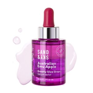 sand & sky australian glow berries dreamy glow drops - bi-phase hyaluronic acid serum with vitamin c and jojoba oil facial serum face care