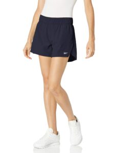 reebok women's united by fitness epic short, vector navy, m