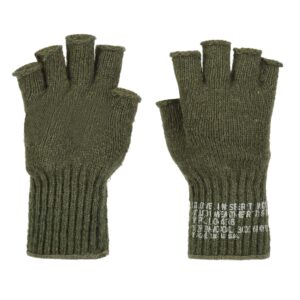 mcguire gear us fingerless wool glove (od green)