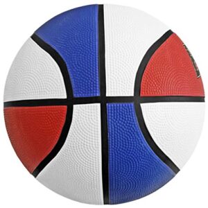 Biggz (Pack of 12 Official Size 7 Premium Rubber Basketballs - Red/White/Blue Bulk Wholesale