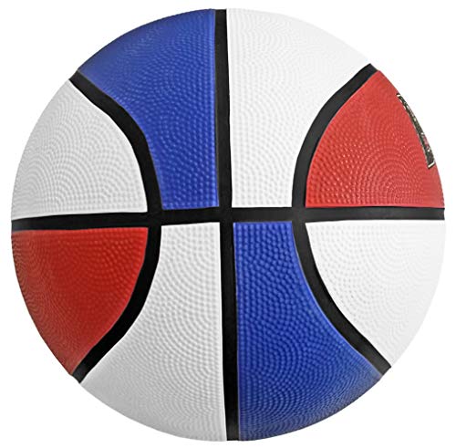 Biggz (Pack of 12 Official Size 7 Premium Rubber Basketballs - Red/White/Blue Bulk Wholesale