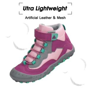 Mishansha Kids Hiking Boots Toddler Girls Boys Hiking Shoes Water-Resistant Anti-Collision Non-Slip Athletic Outdoor Trekking Boots