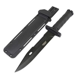 defender-xtreme 14.5" tactical hunting knife abs handle stainless steel serrated