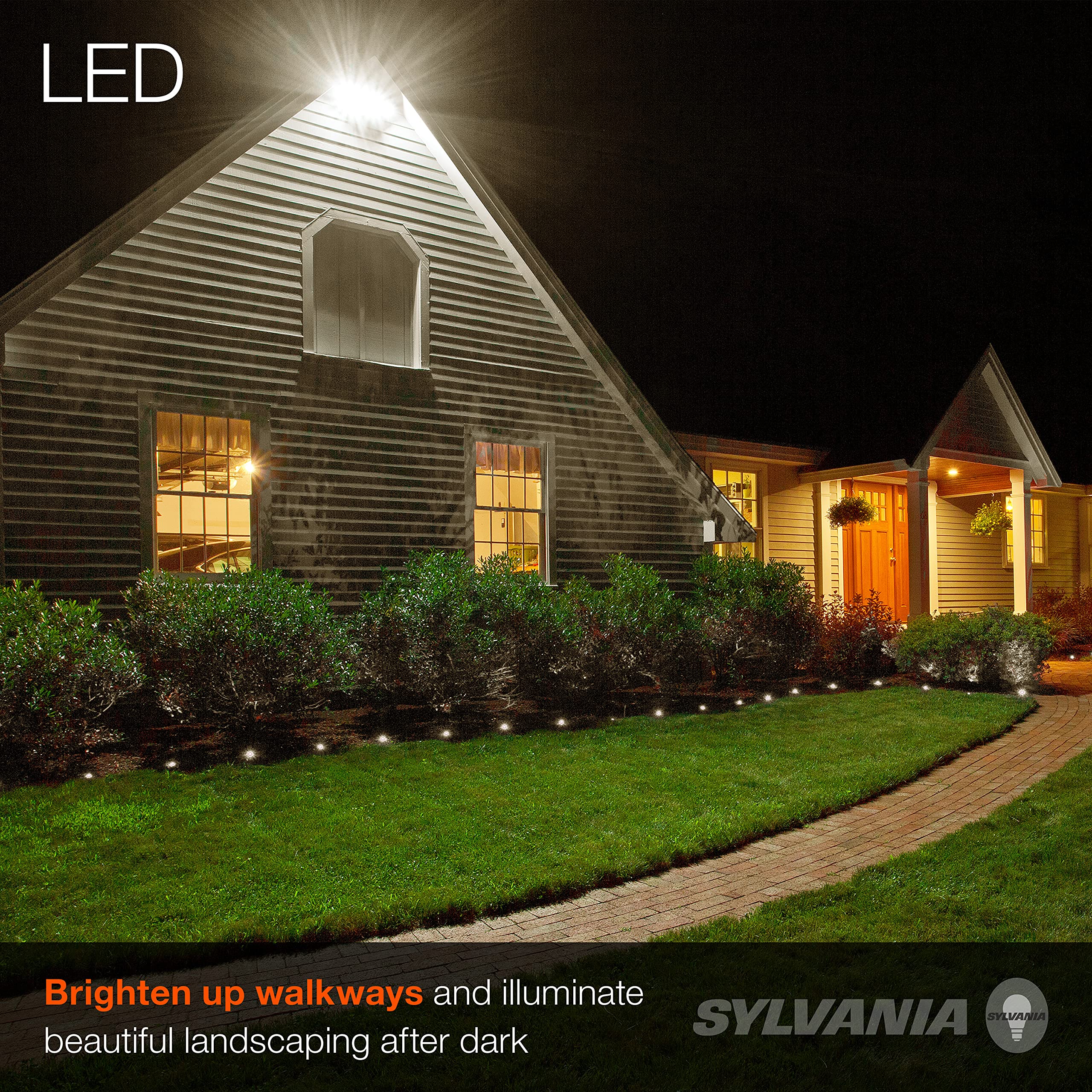 SYLVANIA Night Chaser LED A21 Light Bulb, 200W = 22W, Non-Dimmable, Damp Rated, 3000 Lumens, Soft White - 1 Pack (40584)