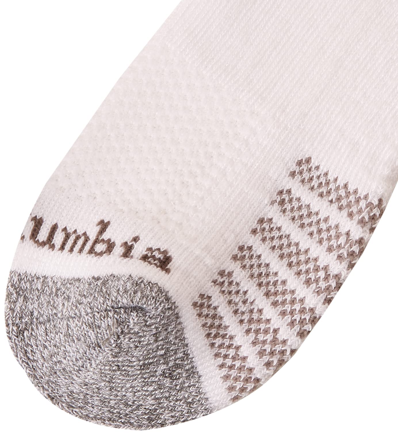 Columbia Men's 6 Pack Athletic Low Cut Socks, White/Columbia Grey, Shoe Size 6-12