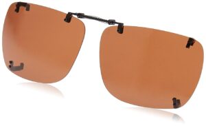 dioptics unisex adult solar shield-g rec clip on sunglasses, brown driving, 54 mm us