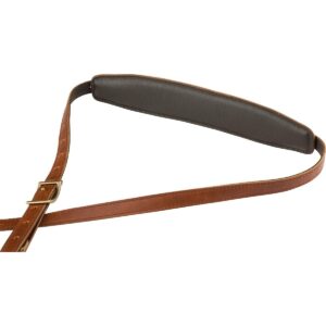 Fender Mustang Saddle Guitar Strap, 2.25in, Cognac, Standard