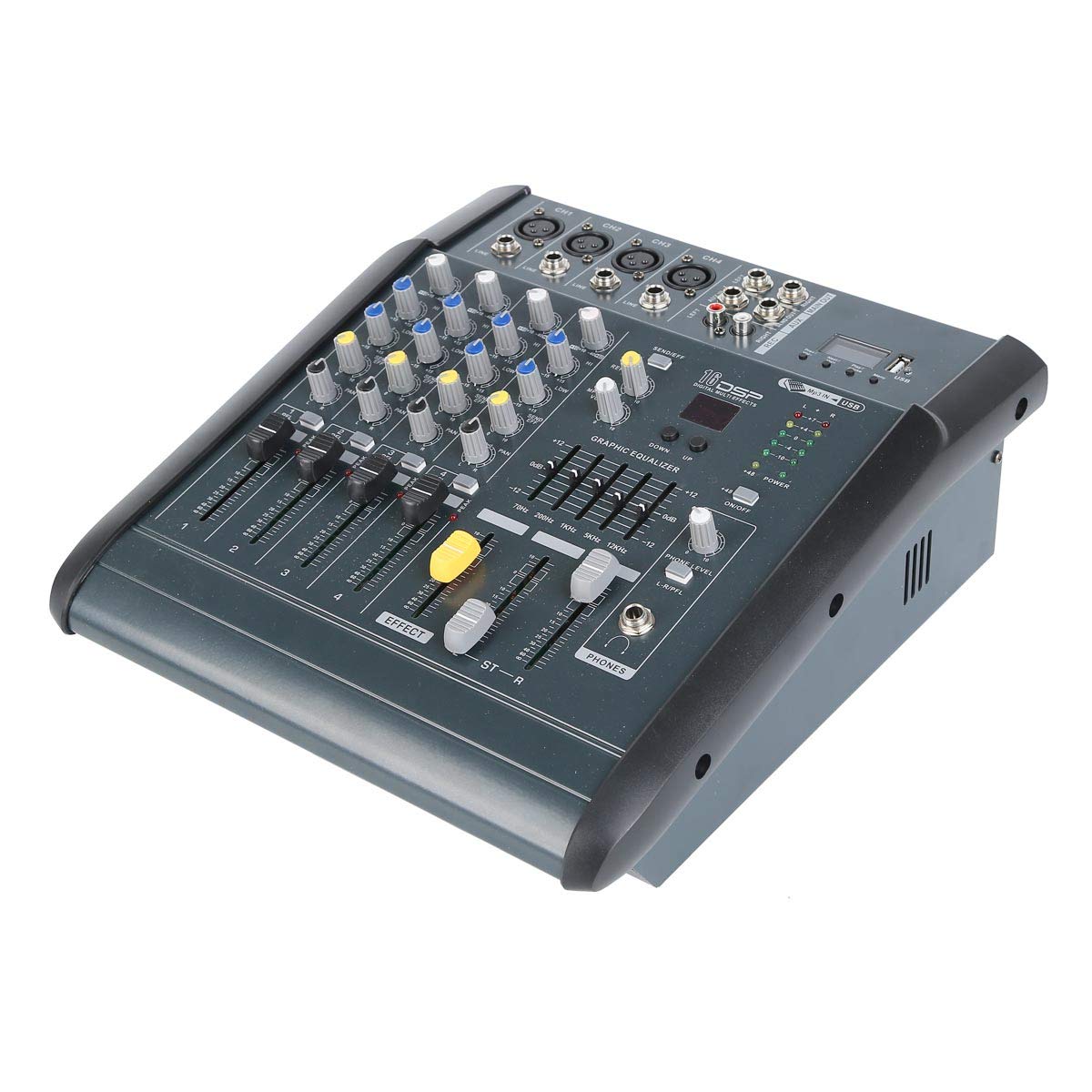 TC-Home Power Mixer Professional 4 Channel with USB Bluetooth 180W RMS 110V