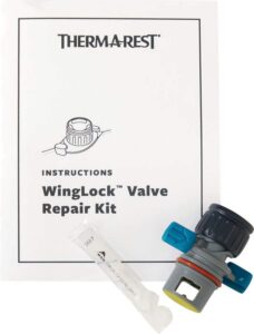 therm-a-rest winglock valve repair kit for therm-a-rest sleeping pads gray