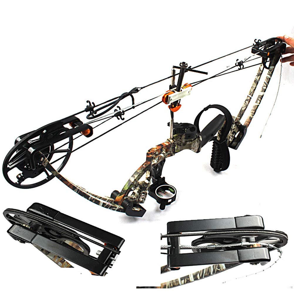 Jadeshay Compound Bow Press, Stainless Steel Portable Outdoor Hunting Archery Tool with Quad Bracket Set, Adjustable Cable for String and Maintenance