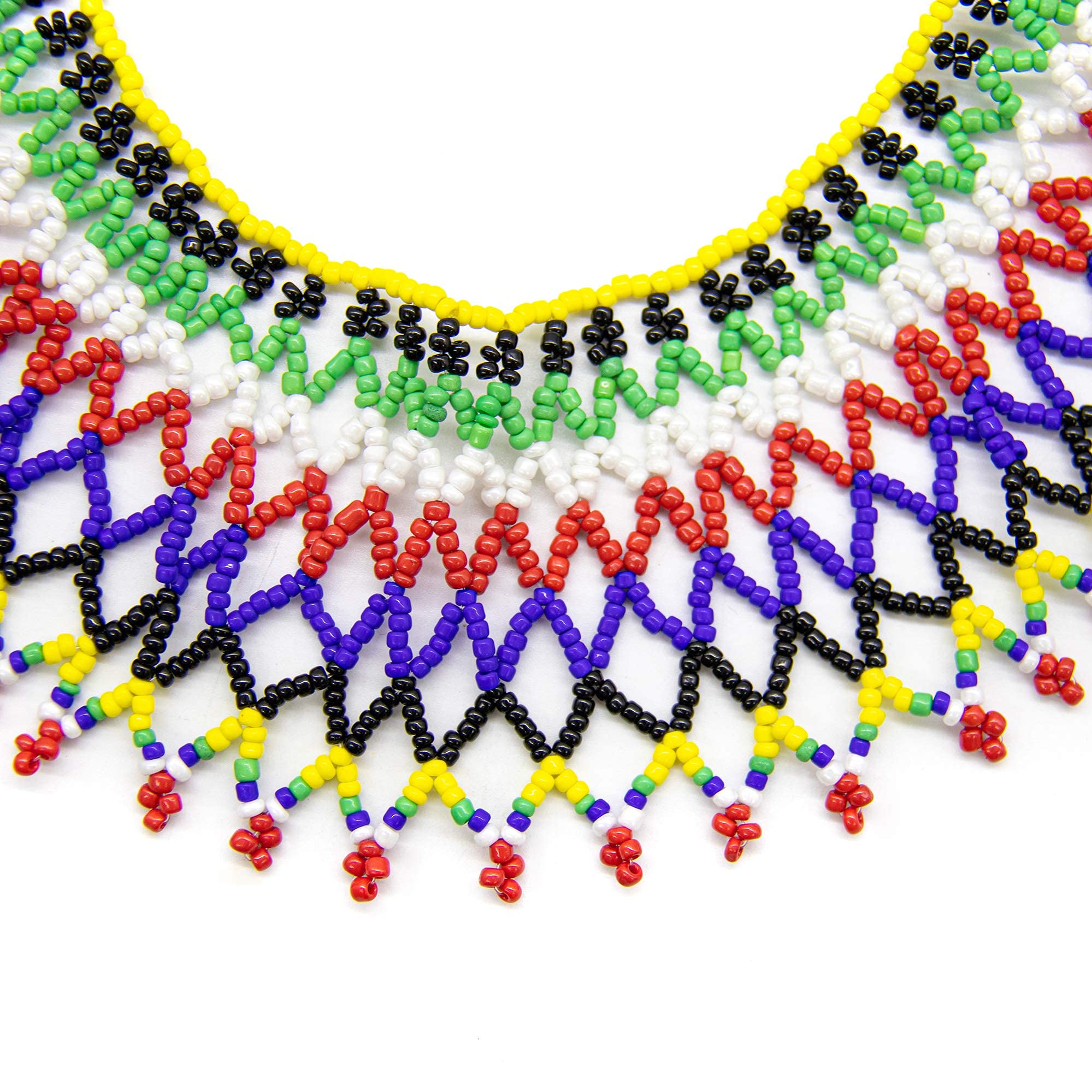 AUEAR, Colorful Beaded Necklace Maasai Necklace South African Necklace African Necklace for Women Best Gift