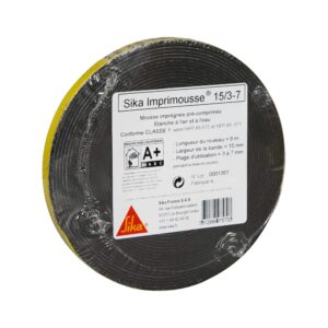 sika pre-compressed adhesive foam for sealing joinery, 15 3-7 mm x 8 m