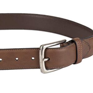 Columbia Men's Trinity Logo Belt-Casual Dress with Single Prong Buckle for Jeans Khakis